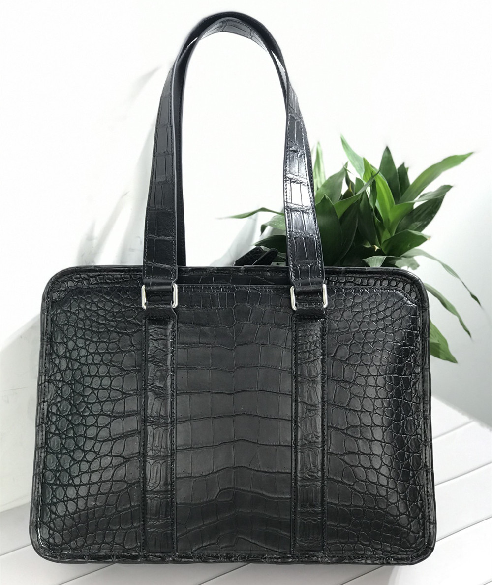 Luxury Bags Laptop - New Crocodile Leather Laptop Bag Real