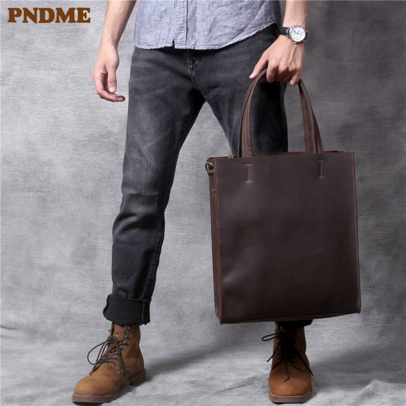 Vintage genuine leather men ha - огляд і ціна Luxury Bags Laptop