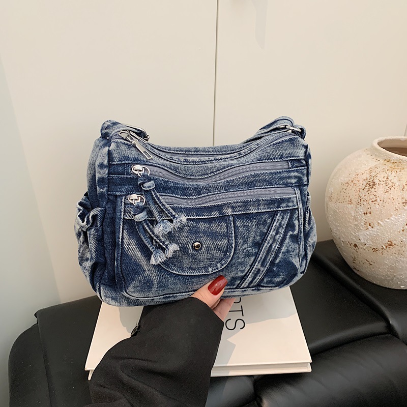 Street Style Retro Blue Denim  - огляд і ціна Luxury Bags Vip