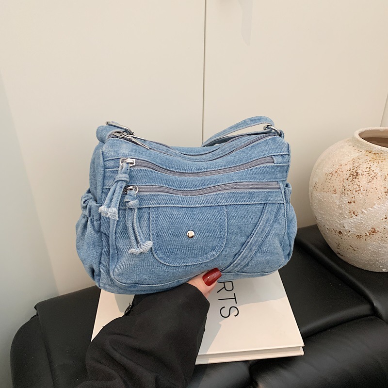 Street Style Retro Blue Denim  - огляд і ціна Luxury Bags Vip