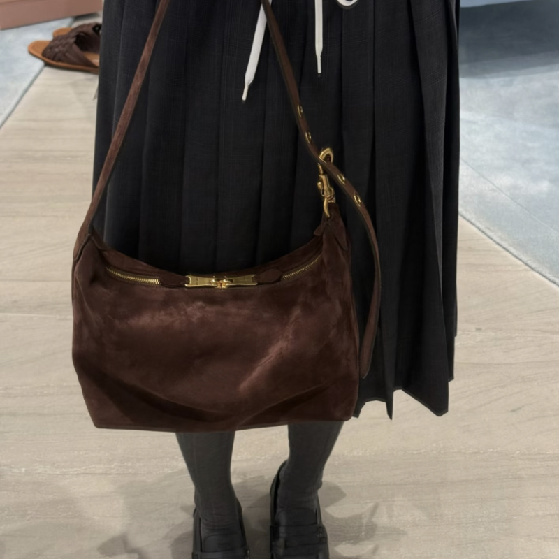 2026 Suede Leather Coffee Shou - огляд і ціна Luxury Bags Store