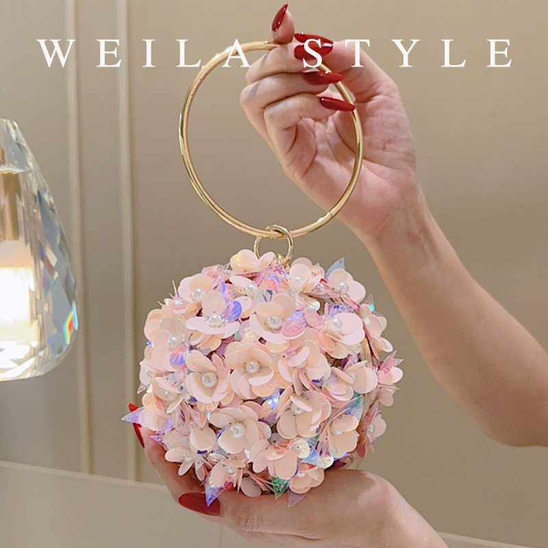 Mini Sequin Flower Evening Bag - огляд і ціна Mini Bag Evening Clutch