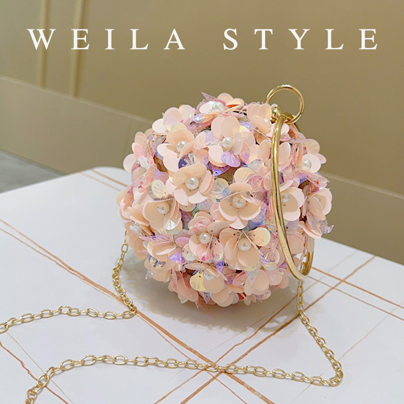 Mini Sequin Flower Evening Bag - огляд і ціна Mini Bag Evening Clutch