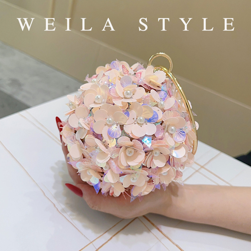 Mini Sequin Flower Evening Bag - огляд і ціна Mini Bag Evening Clutch