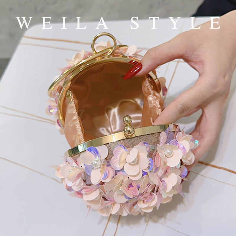 Mini Sequin Flower Evening Bag - огляд і ціна Mini Bag Evening Clutch