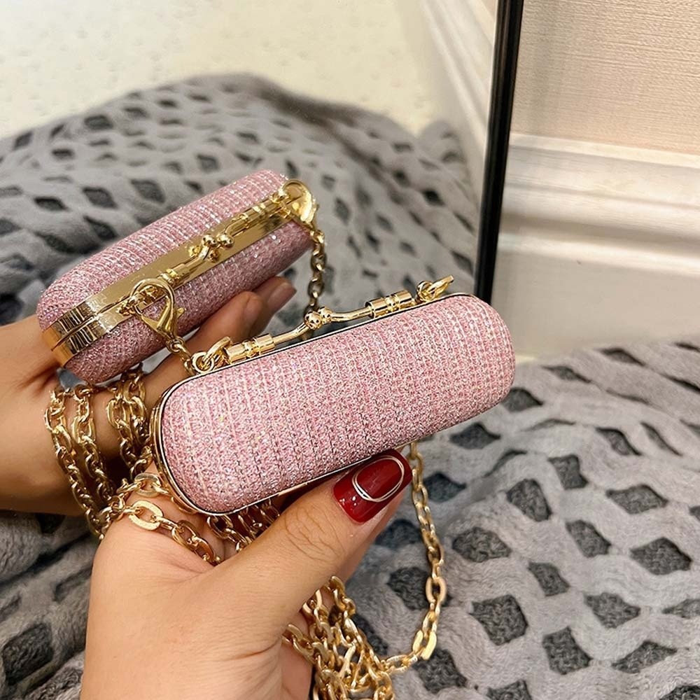 Rhinestone Chain Lipstick Bag  - огляд і ціна Mini Bag Evening Clutch