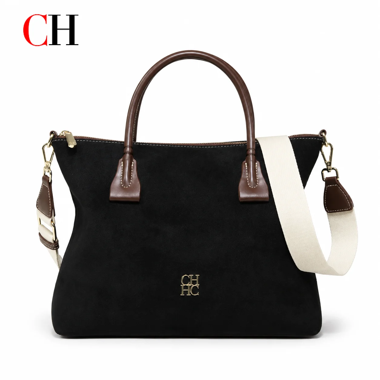 CH Premium Womens Suede Tote B - огляд і ціна Structured Handbag Top Handle