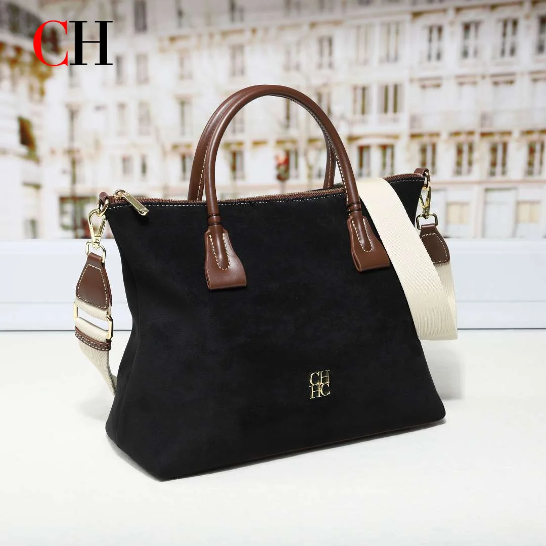 CH Premium Womens Suede Tote B - огляд і ціна Structured Handbag Top Handle