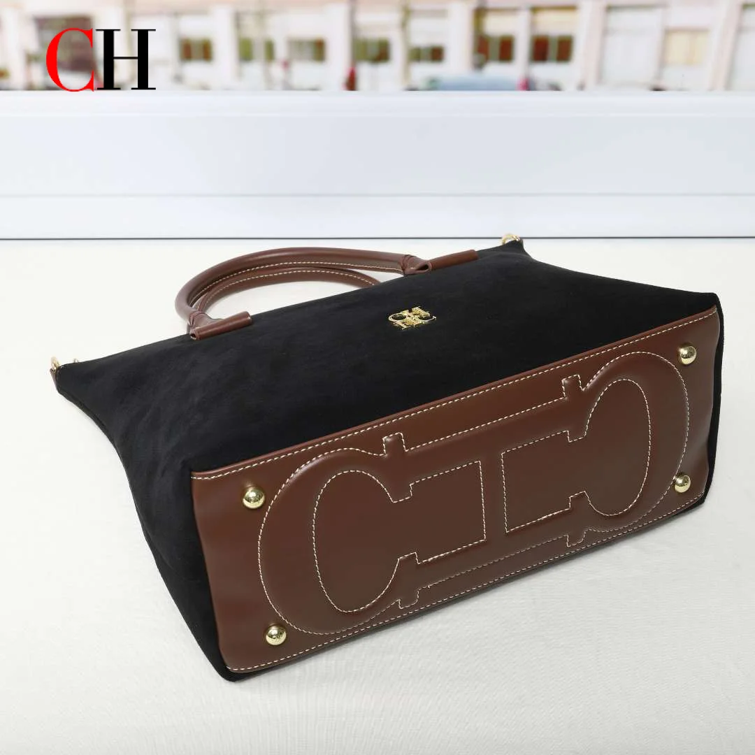CH Premium Womens Suede Tote B - огляд і ціна Structured Handbag Top Handle