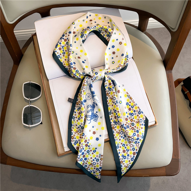 Fashion Print Long Silk Scarf  - огляд і ціна Luxury Bags China