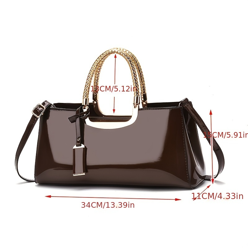 Women's Glossy PU Leather Shou - огляд і ціна Luxury Bags Louis Vuitton