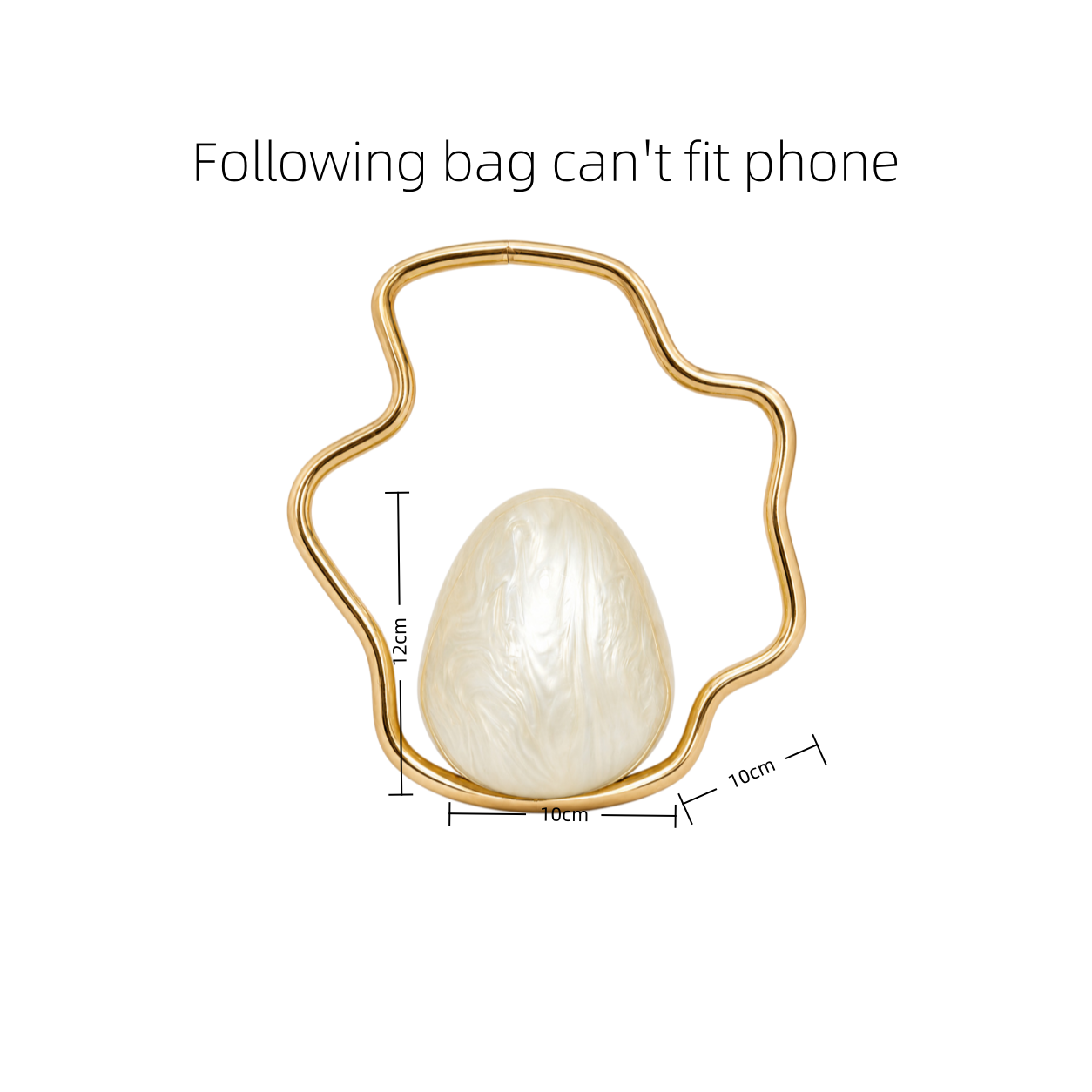 Women mini Acrylic Egg Bag Cut - огляд і ціна Mini Bag Evening Clutch