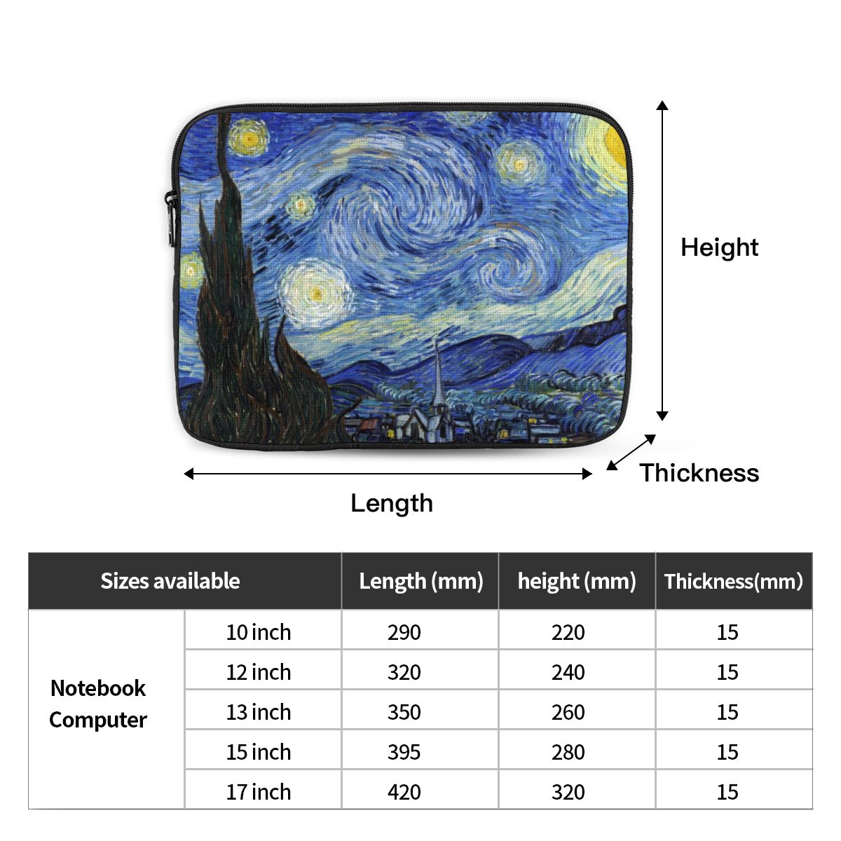 Van Gogh Notebook Laptop Bag C - огляд і ціна Luxury Bags Laptop